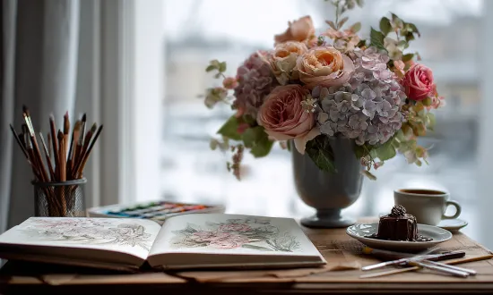 8 декабря - какие цветы подходят ко Дню художника, Дню русской песни и Дню шоколадного пирожного